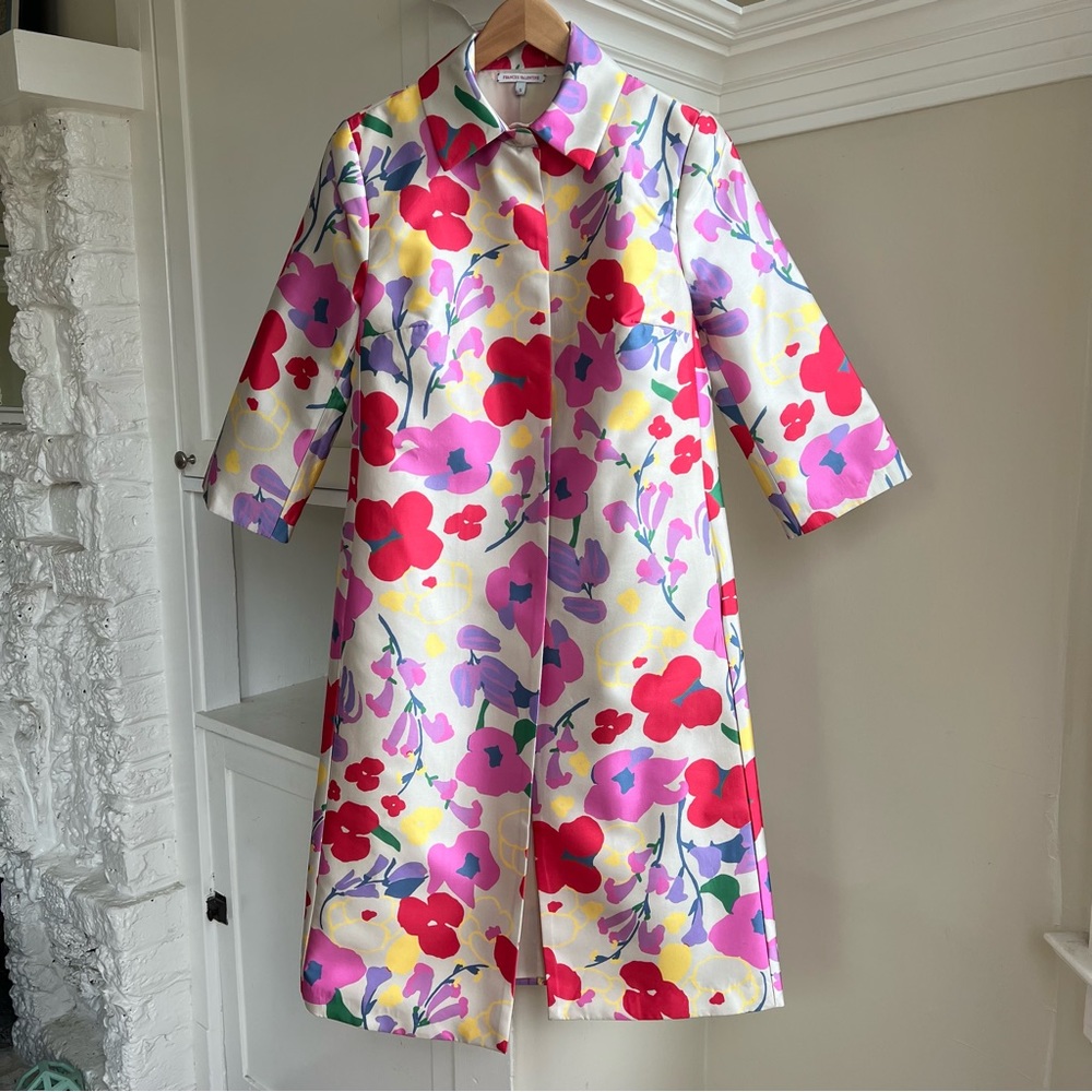 NWOT Frances Valentine ‘The Spring Blossom’ Jacquard Coat